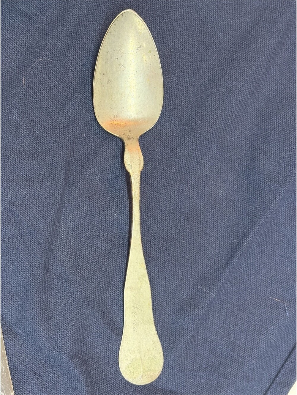 A. Pitts Coin Silver Flatware tablespoon
